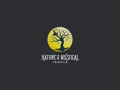 Logo For Natural Mystical Temple creative logo minimal logo minimalist design mystical logo