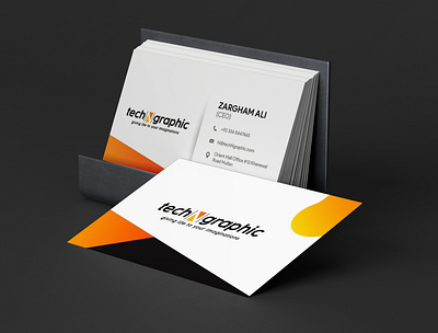 Business Cards Design for techNgraphic pvt ltd branding kit business card stationary design