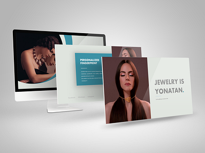 Website Design For Yonatan Jewelry branding kit jewelry website landing page website design