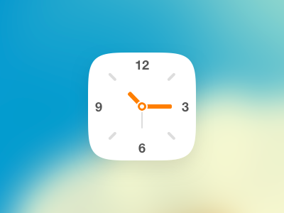 iOS clock icon clock ios