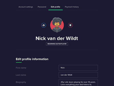 Sideproject schtuff :) account avatar edit form image profile upload