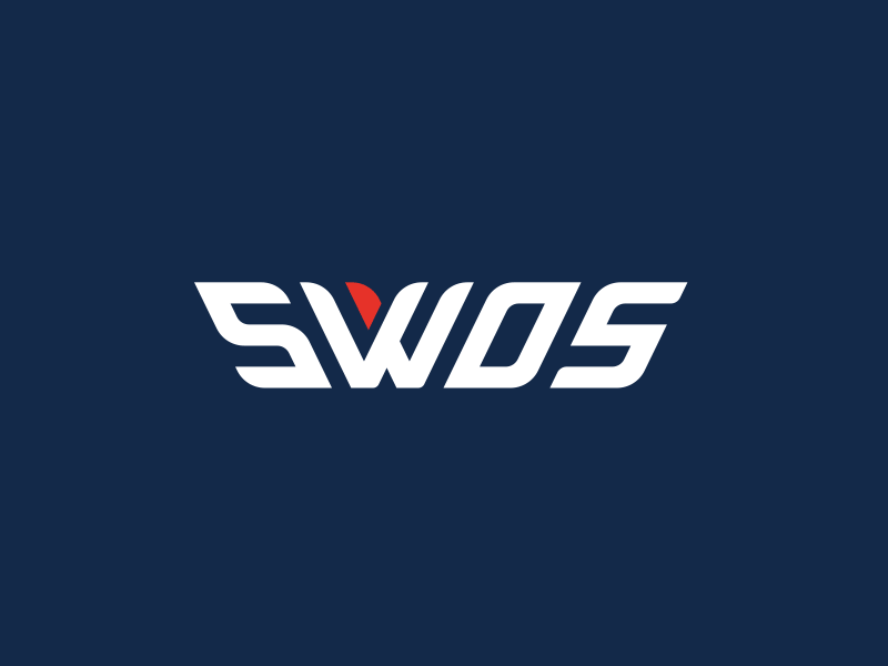 SWOS Branding blue branding corporate grid identity logo red white