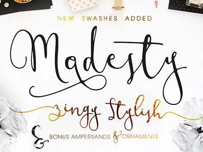 Modesty Font + Freebie by mycandythemes on Dribbble