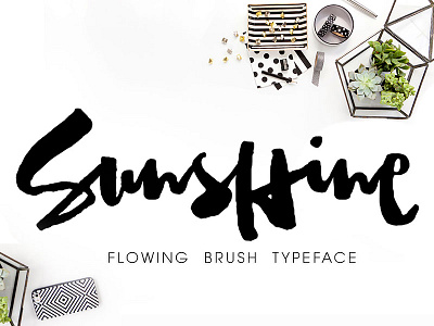 Sunshine Brush Font