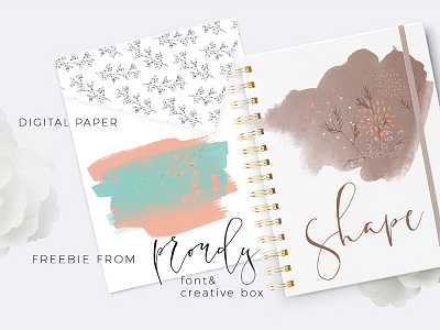 Floral Freebie background branding card design cover design feminine floral freebie freebies holiday pattern project life scrapbook