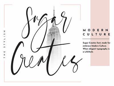 Sugar Creates Font - Signature Branding Logo Font 2019