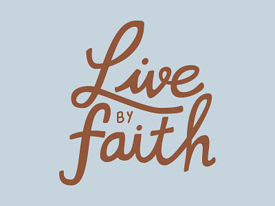 Live by Faith lettering scripture verse vrsly