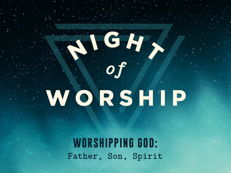 Night of Worship Art logo type sky illustration night of worship