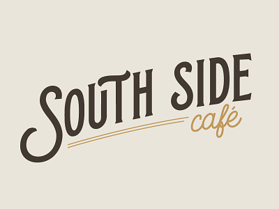 South Side Cafe Insignia branding cafe insignia lettering