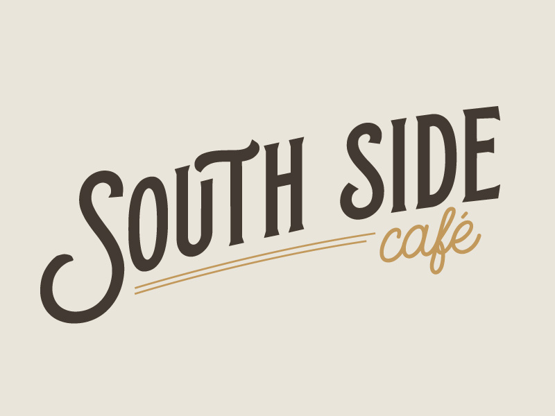 South Side Cafe Insignia lettering branding insignia cafe