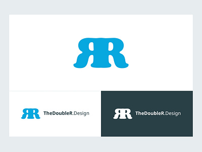 TheDoubleR.Design Brand Logo (2020) blue bold branding logo
