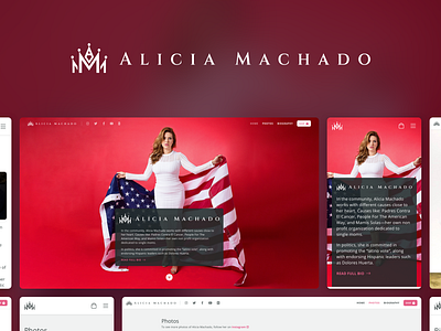 Alicia Machado: Brand + Website Redesign Concept