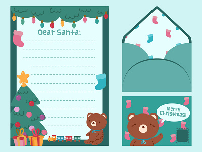 Christmas toys stationery