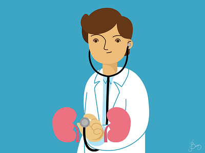 Nephrologist adobe illustrator digital illustration doctor illustration kidney kidneys vector vector art