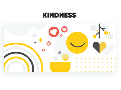 Kindness digital artwork graphic design kindness team values