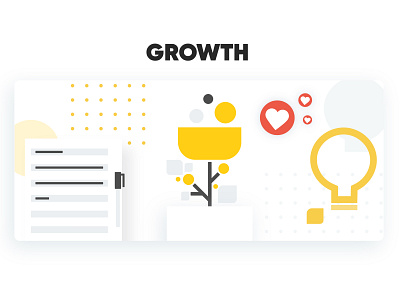 Growth digital art graphic design growth team values