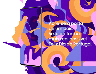 Samsung's Magic Door color colorful art design digital art digital artwork door illustration magic portugal day samsung