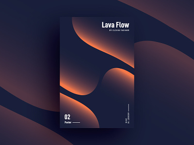 Lava Flow art artist background design everydayposter flame gradient graphic illustration orange poster posterdesign vector waves