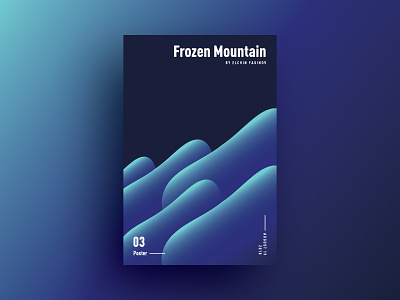 Frozen Mountain art artist background design everydayposter frozen gradient graphic illustration mountain poster posterdesign vector