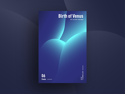 Birth of Venus art artist background blue bluegradient design gradient graphic illustration poster posterdesign typography vector