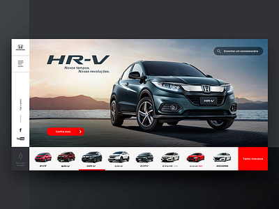 Honda - Home page design flat landing minimal ui ux web website