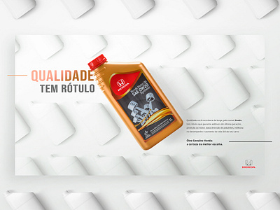 Honda Oil - Key Visual 02 adveristing branding car design flat keyvisual minimal oil typography