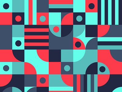 abstract geometry pattern design flat illustration vector