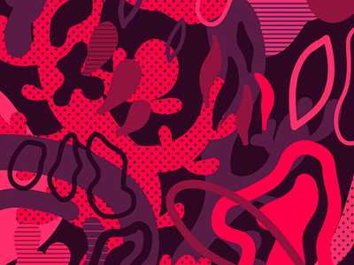 Red abstract pattern design flat illustration illustrator red vector