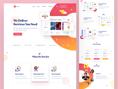 SaaS landing page