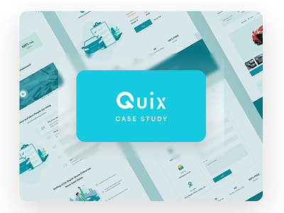 Quix - Car Repairing Website Case Study branding case study design homepage illustration ui ui design ux ux design web website website design