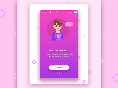 Splash Screen Exploration android app app design calling app chatting app gradient illustration ios splash screen ui design uiux ux design