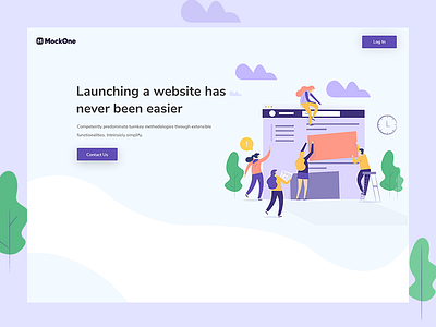 Mock1 Landing Page design gradient illustration landing page minimal professional ui ui design ux ux design website website design