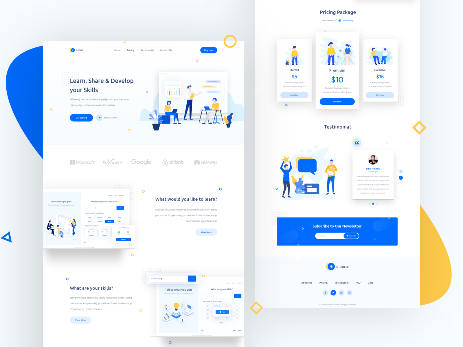 SaaS Landing Page by Shamima Nasrin for Twinscy on Dribbble