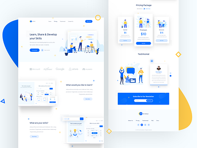 SaaS Landing Page homepage homepage design illustration landign page product landing page saas landing page ui design ux design web design website website design website designer