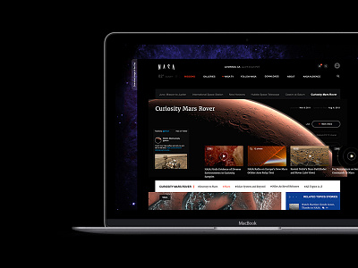 NASA website redesign.