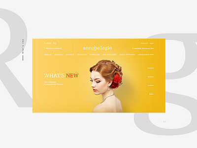 Bridal jewelry art direction branding fashion film jewelry mode style ui ux website yellow