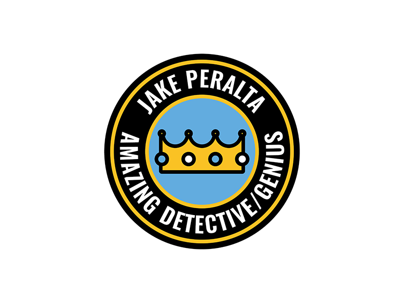 Jake Peralta is an amazing detective/genius brooklyn nine nine patch badge