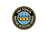 Jake Peralta is an amazing detective/genius brooklyn nine nine patch badge
