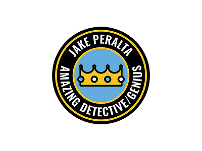 Jake Peralta is an amazing detective/genius badge brooklyn nine nine patch