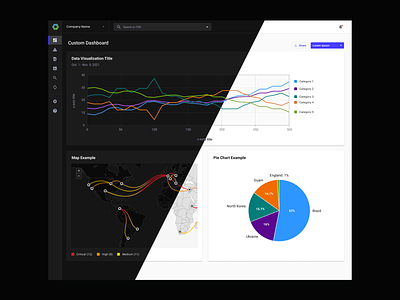 Light and Dark UI Color Modes for Data Visualization