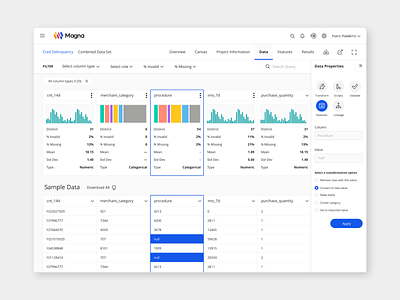 Data Management Software dataviz ui ui design