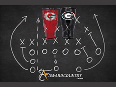 A ad for some tumblers advertisment chalkboard football tumbler