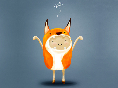 FOX. false3d fox illustration ilustracion photoshop rawr