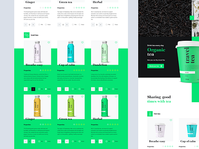 Travel tea | Landing page