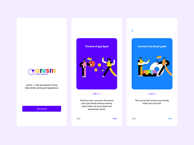 Onism - LGBT Tourism @concept @uidesign @visualdesign designofexperimentation