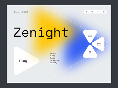 Zenight - Music @concept @design @typography @uidesign @uiux design @visualdesign designofexperimentation