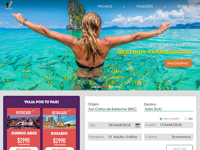 Travel Web travel traveling ui viajes web