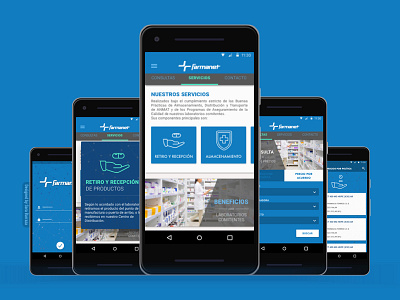 App Farmanet android app design description design ios log in logo pharma pharmaceutical price list ui ux