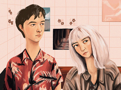 The end of the f***ing world adobe alyssa digital art draw drawing fanart illustration james netflix photoshop