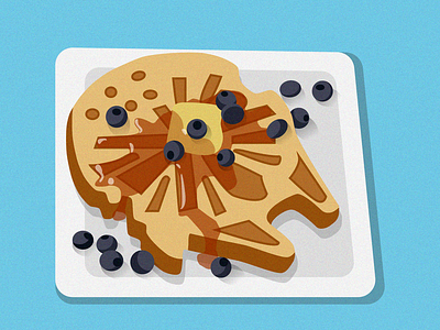 Millennium Falcon waffle